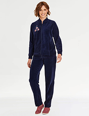 Velour Leisure Suit Damson