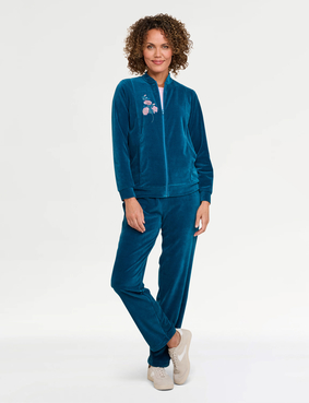 Velour Leisure Suit Damson