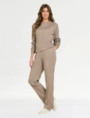 Cable Design Loungewear Set Dusky Blue