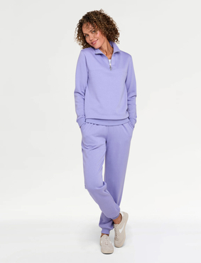 Quarter Zip Top 2 Piece Leisure Suit Green