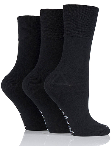 6 Pack Gentle Grip Socks