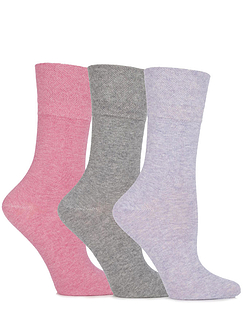 Pack of 6 Ladies Gentle Grip Sock