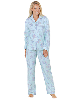Winceyette Pyjamas Aqua