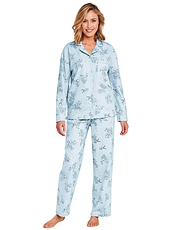 Winceyette Pyjamas Aqua