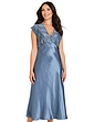 Luxury Satin and Lace Nightdress Ash