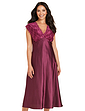 Luxury Satin and Lace Nightdress Ash