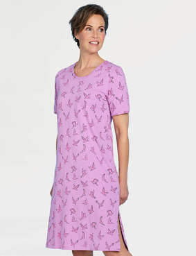 Pack Of 3 Short Sleeve Print Nightdresses Aqua