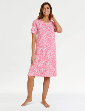 Pack Of 3 Short Sleeve Print Nightdresses Aqua