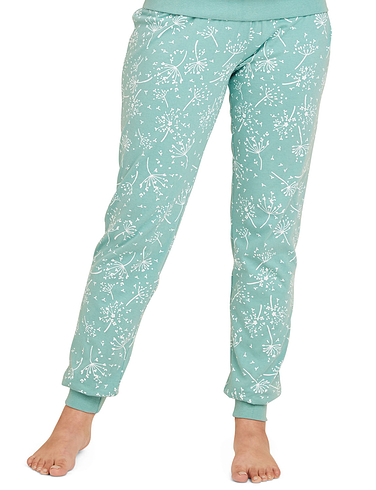 Print Cotton Jersey Ski Pyjama