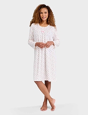 Brushed Fleece Nightdress Blue