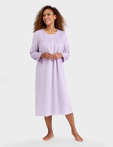 Brushed Fleece Long Nightdress Chums