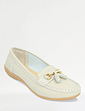 Ladies Leather Loafer Beige