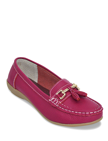 Nautical Wide Fit Leather Loafer
