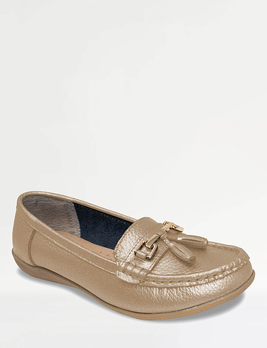 Nautical Wide Fit Leather Loafer