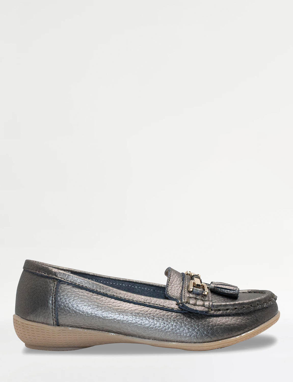 Nautical Wide Fit Leather Loafer | Chums