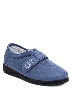 Padders Camilla Extra Wide EE Fit Slipper Blue