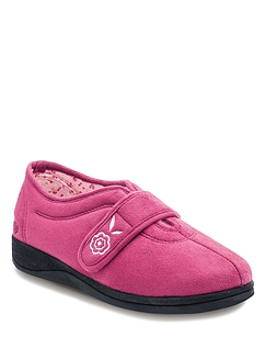 Padders Camilla Extra Wide EE Fit Slipper - Cerise