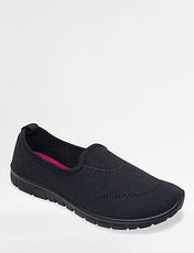 Slip On Shoe With Contrast Insole Grey