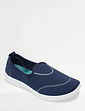 Slip On Shoe With Contrast Insole Grey