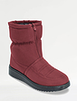 Ladies Wide Fit Water Resistant Fabric Front Zip Boot Navy