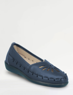 Wide Fit Slip On Shoe Black