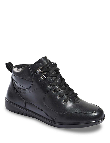 Wide Fit Lace Up Waterproof Leather Boot