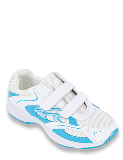 Wide EE Fit Touch and Close Trainer - White