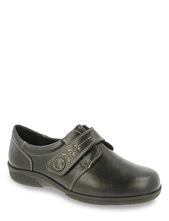 DB Shoes Wide 6V Rory Leather Shoe Black