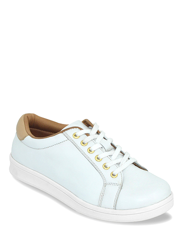 Leather Wide E Fit Lace Up Leisure Shoes