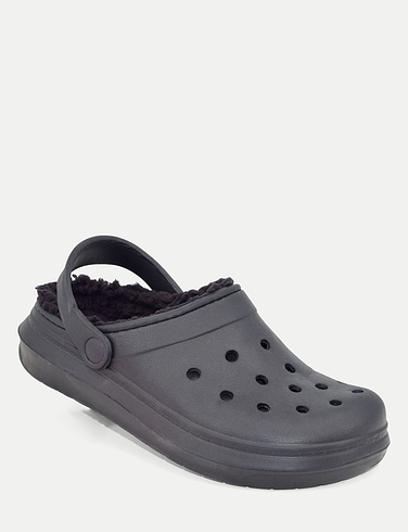 Wide Fit Fleece Lined Clog