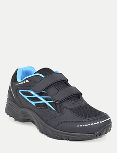 Touch and Close Wide Fit Trainer Black