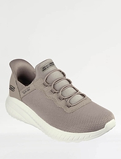 Skechers Bobs Sport Wide Fit Slip In Trainer Taupe