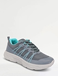 Truflex Wide EE Fit Mesh Lace Up Trainer Charcoal