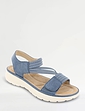 Dr Keller Elastic Strap Touch Fasten Sandal Beige