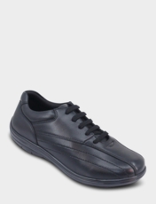Extra Wide EEE Lace Up Leather Shoe Black