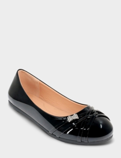 Dr Lightfoot Diamante Trim EE Fit Shoe Black