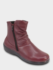 EE Fit Twin Zip Slouch Thermal Lined Leather Boot Black
