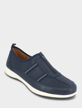 Dr Keller Zip Front Trainer Grey