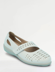 Wide Fit Comfort Bar Shoe Beige