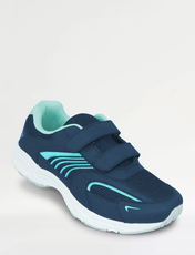 Wide EE Fit Touch Fasten Trainer Navy