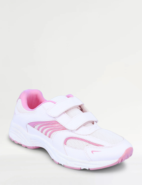 Wide EE Fit Touch Fasten Trainer Navy