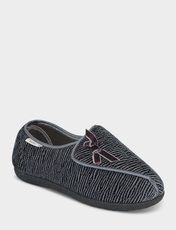 Dr Keller EE Fit Bow Trim Slipper Grey