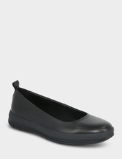 Leather EE Fit Ballet Pump Black