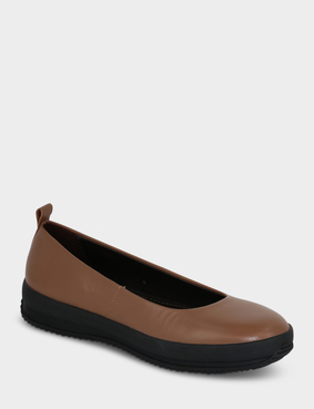 Leather EE Fit Ballet Pump Black