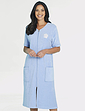 Terry Towelling Dressing Gown Blue