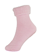 Ladies Brushed Fabric Bedsocks Blue