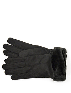 Sherpa Lined Gloves Black