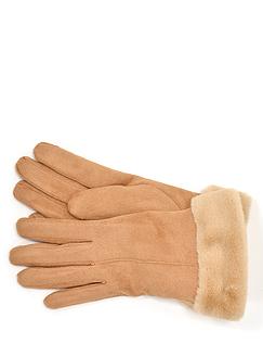Sherpa Lined Gloves - Camel