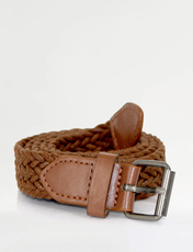 Plaited Belt Tan