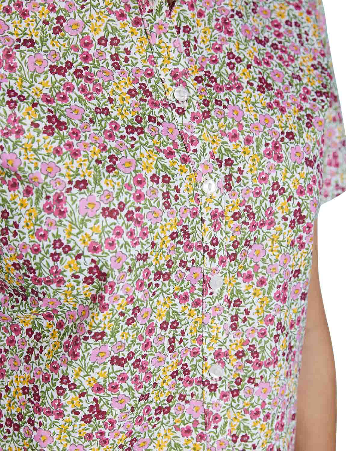 Short Sleeved Cotton Print Blouse | Chums